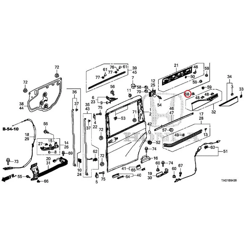[NEW] JDM HONDA STEP WGN SPADA RP5 2020 Sliding Door Panel GENUINE OEM - Image 68