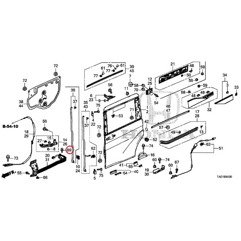 [NEW] JDM HONDA STEP WGN SPADA RP5 2020 Sliding Door Panel GENUINE OEM - Image 69