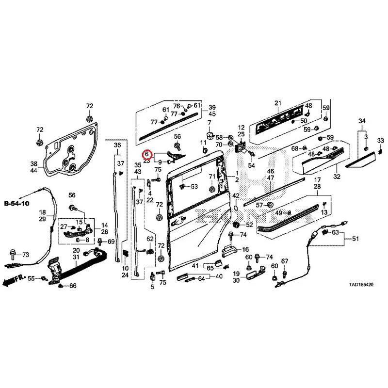 [NEW] JDM HONDA STEP WGN SPADA RP5 2020 Sliding Door Panel GENUINE OEM - Image 7