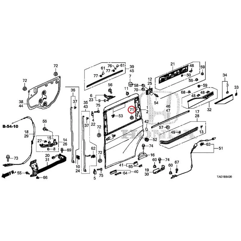 [NEW] JDM HONDA STEP WGN SPADA RP5 2020 Sliding Door Panel GENUINE OEM - Image 72