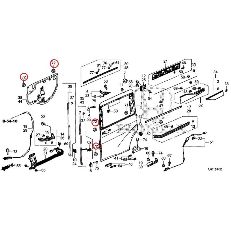 [NEW] JDM HONDA STEP WGN SPADA RP5 2020 Sliding Door Panel GENUINE OEM - Image 73