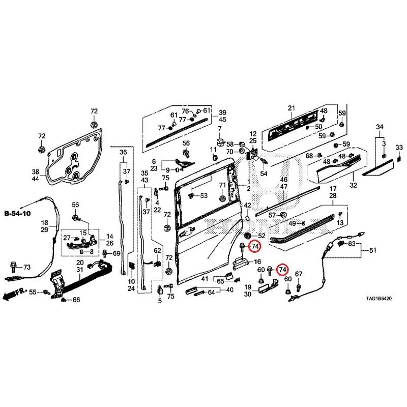 [NEW] JDM HONDA STEP WGN SPADA RP5 2020 Sliding Door Panel GENUINE OEM - Image 75