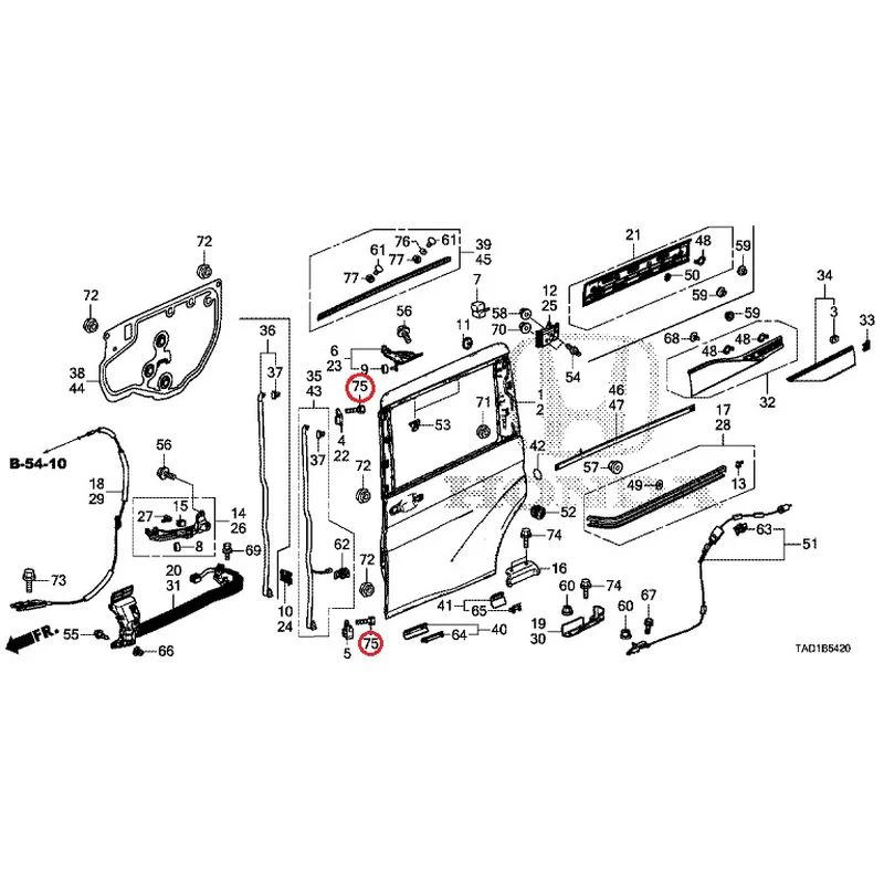 [NEW] JDM HONDA STEP WGN SPADA RP5 2020 Sliding Door Panel GENUINE OEM - Image 76