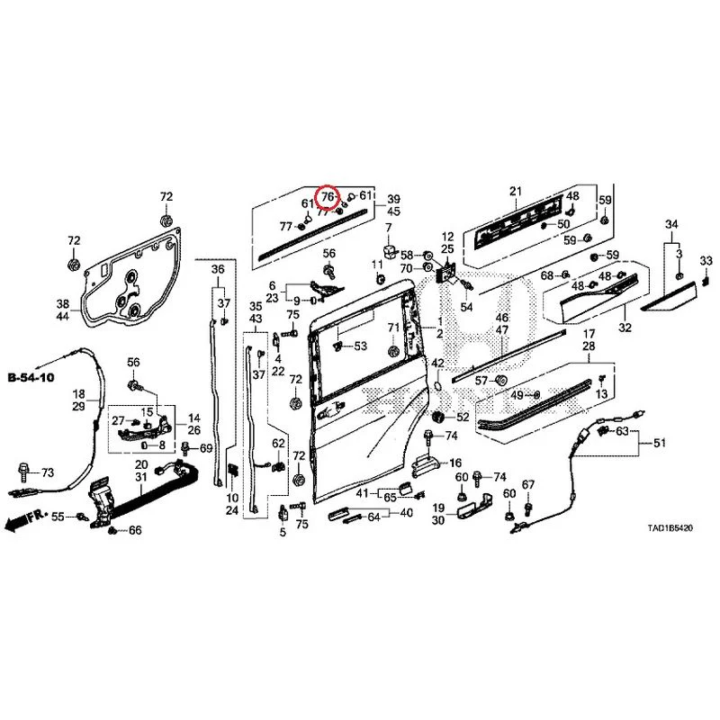 [NEW] JDM HONDA STEP WGN SPADA RP5 2020 Sliding Door Panel GENUINE OEM - Image 77