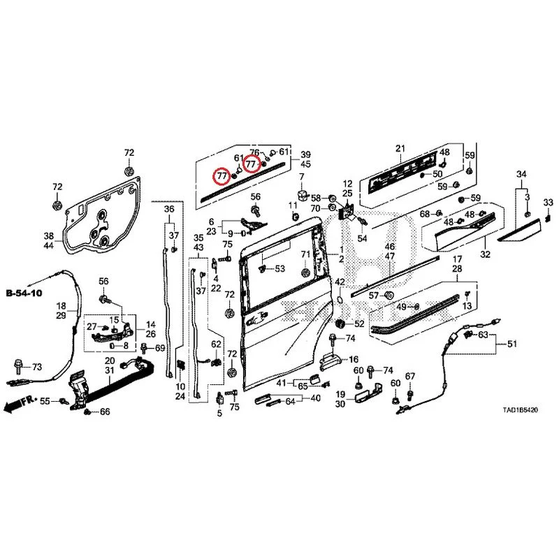 [NEW] JDM HONDA STEP WGN SPADA RP5 2020 Sliding Door Panel GENUINE OEM - Image 78