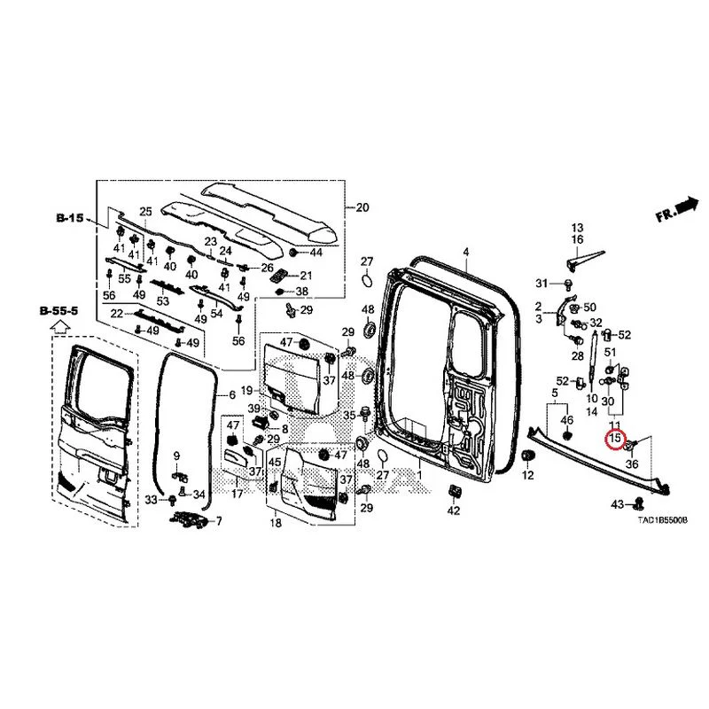 [NEW] JDM HONDA STEP WGN SPADA RP5 2020 Tailgate (1) GENUINE OEM - Image 16
