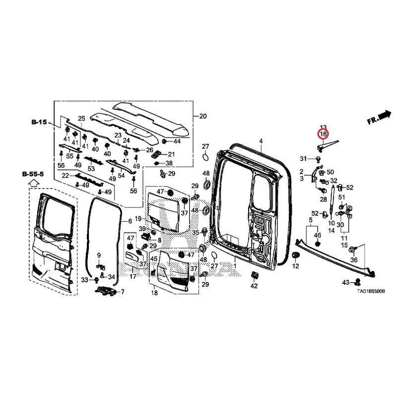 [NEW] JDM HONDA STEP WGN SPADA RP5 2020 Tailgate (1) GENUINE OEM - Image 17