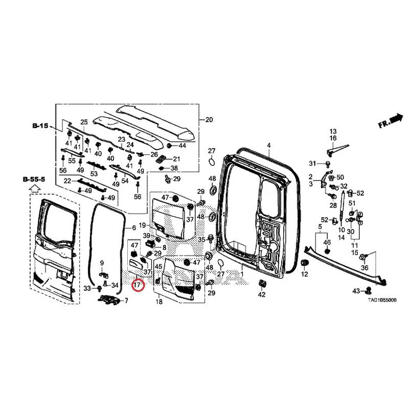 [NEW] JDM HONDA STEP WGN SPADA RP5 2020 Tailgate (1) GENUINE OEM - Image 18