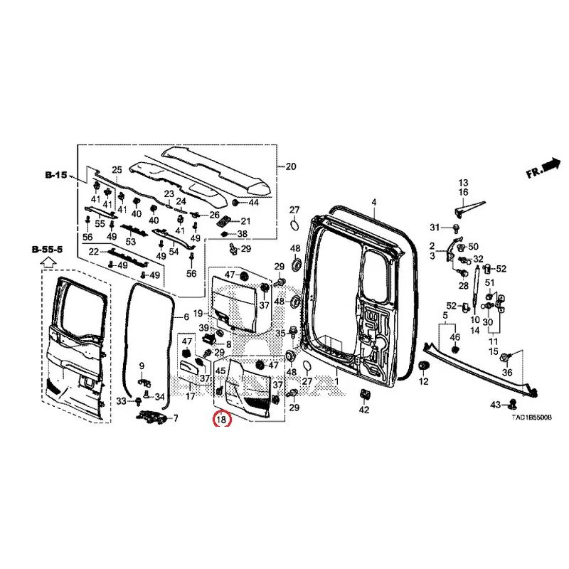 [NEW] JDM HONDA STEP WGN SPADA RP5 2020 Tailgate (1) GENUINE OEM - Image 23