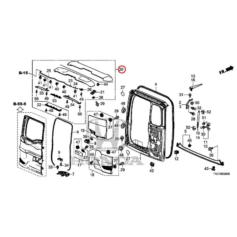 [NEW] JDM HONDA STEP WGN SPADA RP5 2020 Tailgate (1) GENUINE OEM - Image 34