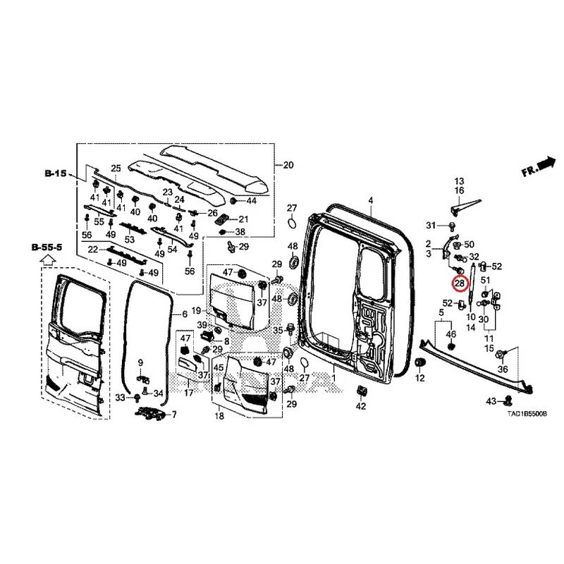 [NEW] JDM HONDA STEP WGN SPADA RP5 2020 Tailgate (1) GENUINE OEM - Image 53
