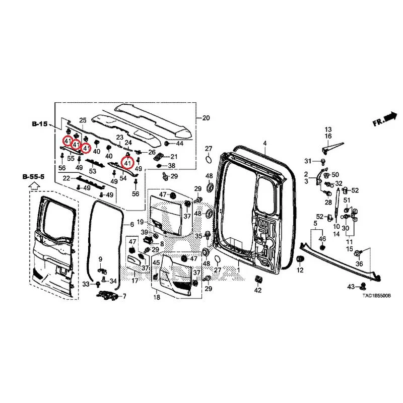 [NEW] JDM HONDA STEP WGN SPADA RP5 2020 Tailgate (1) GENUINE OEM - Image 66