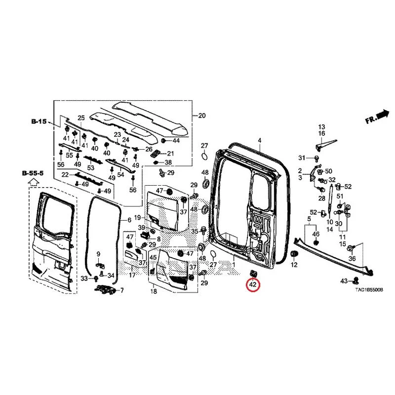 [NEW] JDM HONDA STEP WGN SPADA RP5 2020 Tailgate (1) GENUINE OEM - Image 67