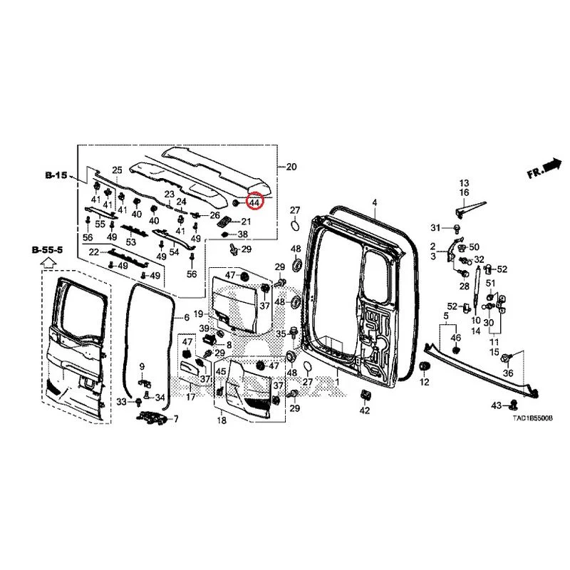 [NEW] JDM HONDA STEP WGN SPADA RP5 2020 Tailgate (1) GENUINE OEM - Image 69