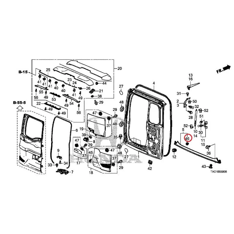 [NEW] JDM HONDA STEP WGN SPADA RP5 2020 Tailgate (1) GENUINE OEM - Image 71