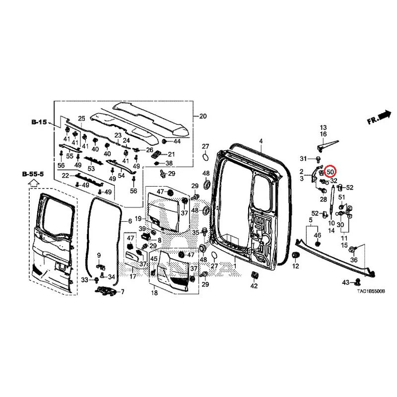 [NEW] JDM HONDA STEP WGN SPADA RP5 2020 Tailgate (1) GENUINE OEM - Image 75