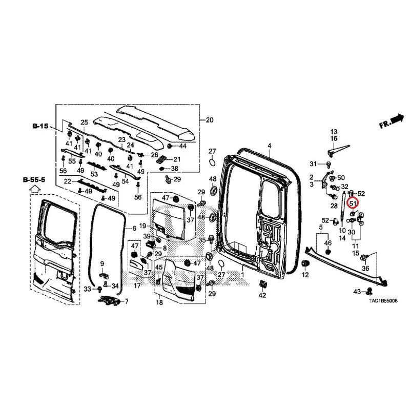 [NEW] JDM HONDA STEP WGN SPADA RP5 2020 Tailgate (1) GENUINE OEM - Image 76