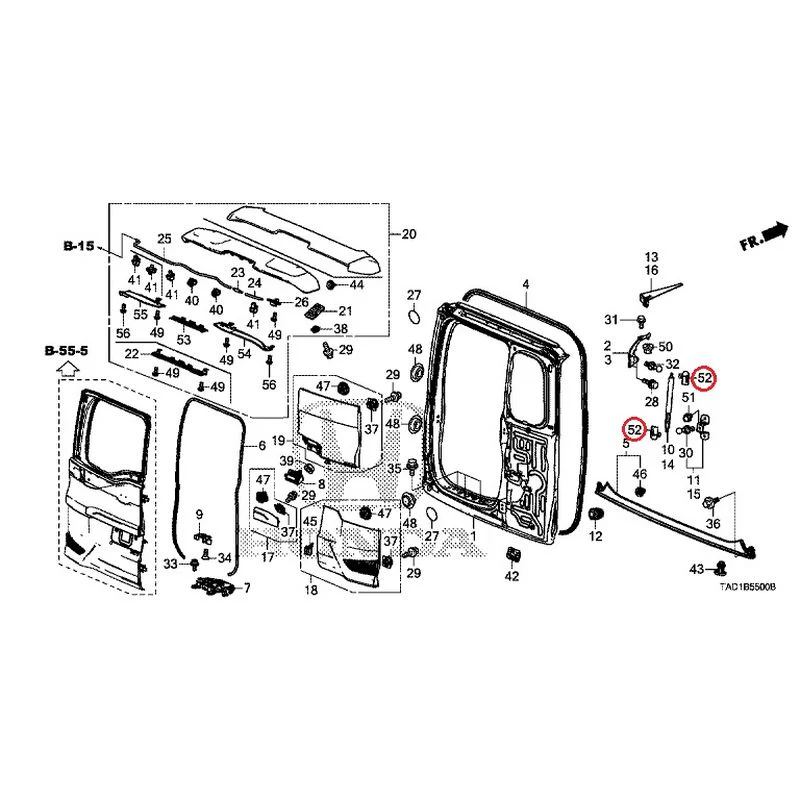 [NEW] JDM HONDA STEP WGN SPADA RP5 2020 Tailgate (1) GENUINE OEM - Image 77