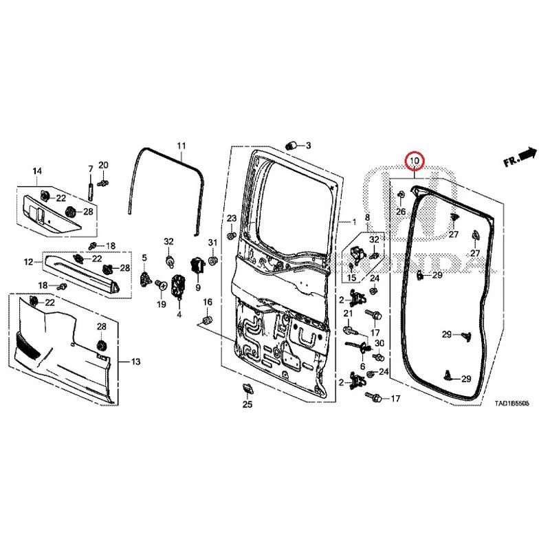[NEW] JDM HONDA STEP WGN SPADA RP5 2020 Sub Door GENUINE OEM - Image 11