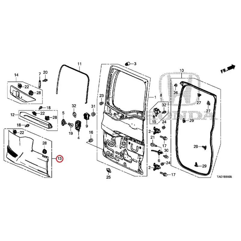 [NEW] JDM HONDA STEP WGN SPADA RP5 2020 Sub Door GENUINE OEM - Image 18