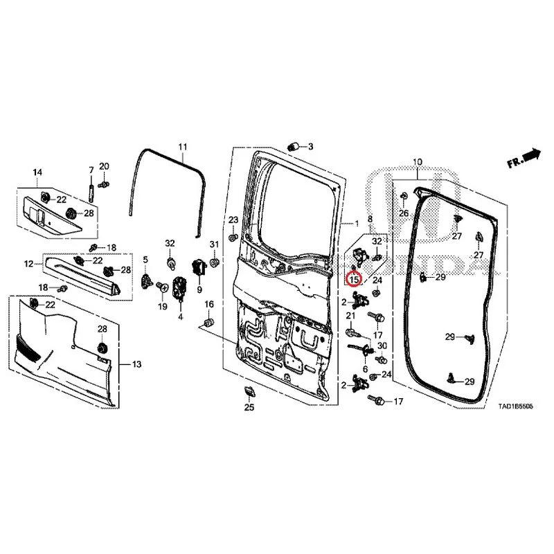 [NEW] JDM HONDA STEP WGN SPADA RP5 2020 Sub Door GENUINE OEM - Image 22