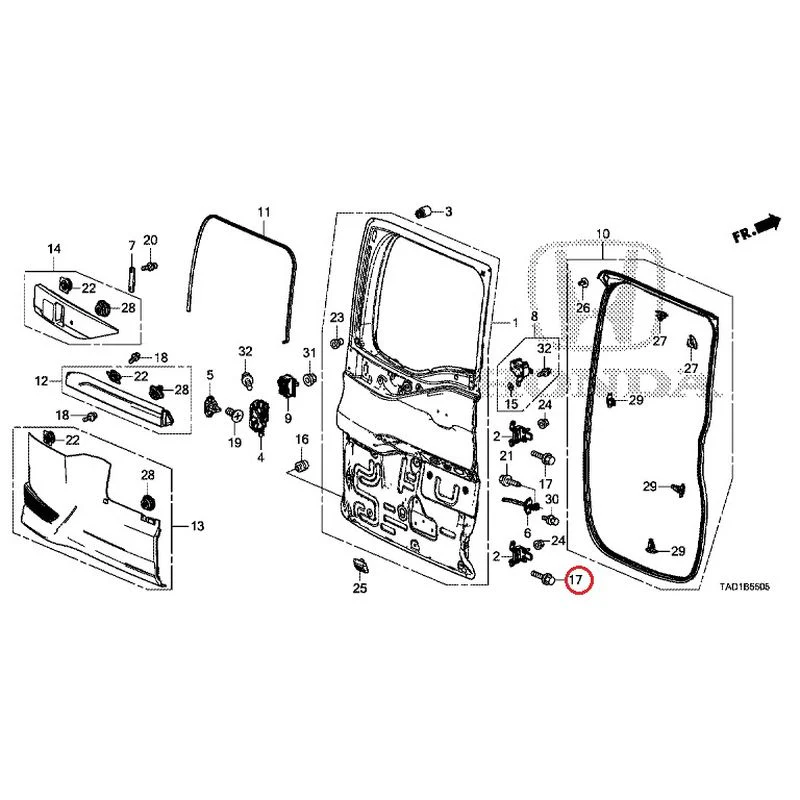 [NEW] JDM HONDA STEP WGN SPADA RP5 2020 Sub Door GENUINE OEM - Image 24