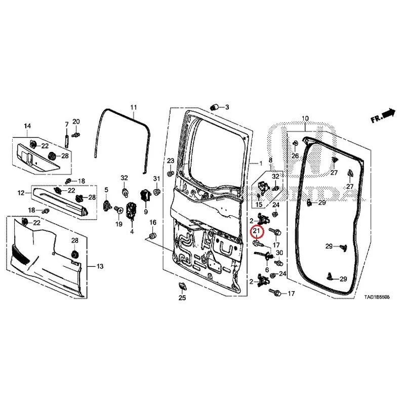 [NEW] JDM HONDA STEP WGN SPADA RP5 2020 Sub Door GENUINE OEM - Image 28