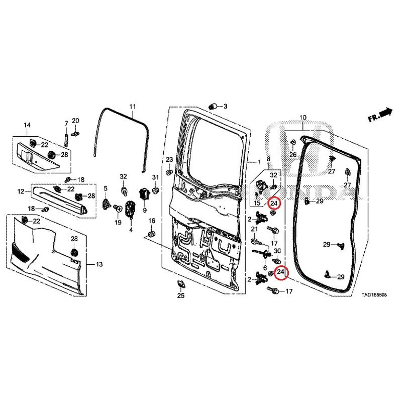 [NEW] JDM HONDA STEP WGN SPADA RP5 2020 Sub Door GENUINE OEM - Image 31