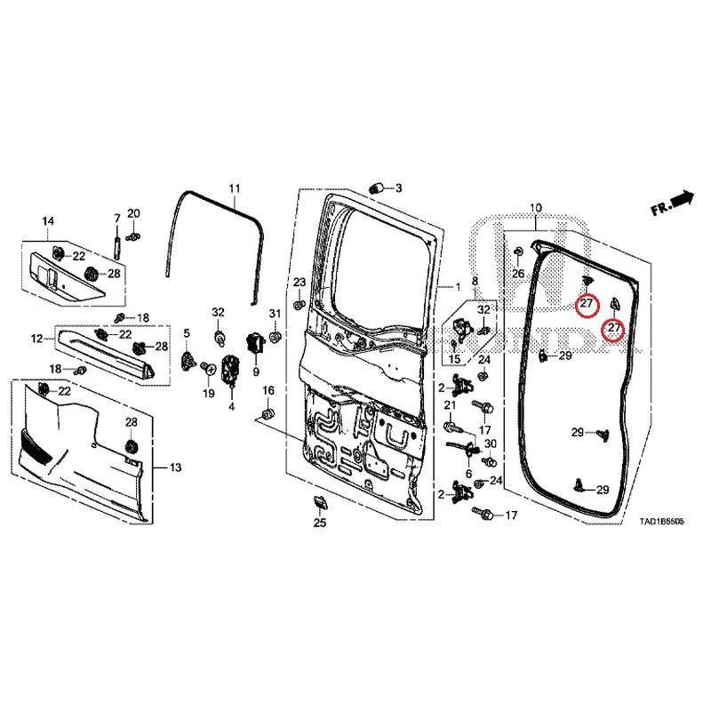 [NEW] JDM HONDA STEP WGN SPADA RP5 2020 Sub Door GENUINE OEM - Image 34