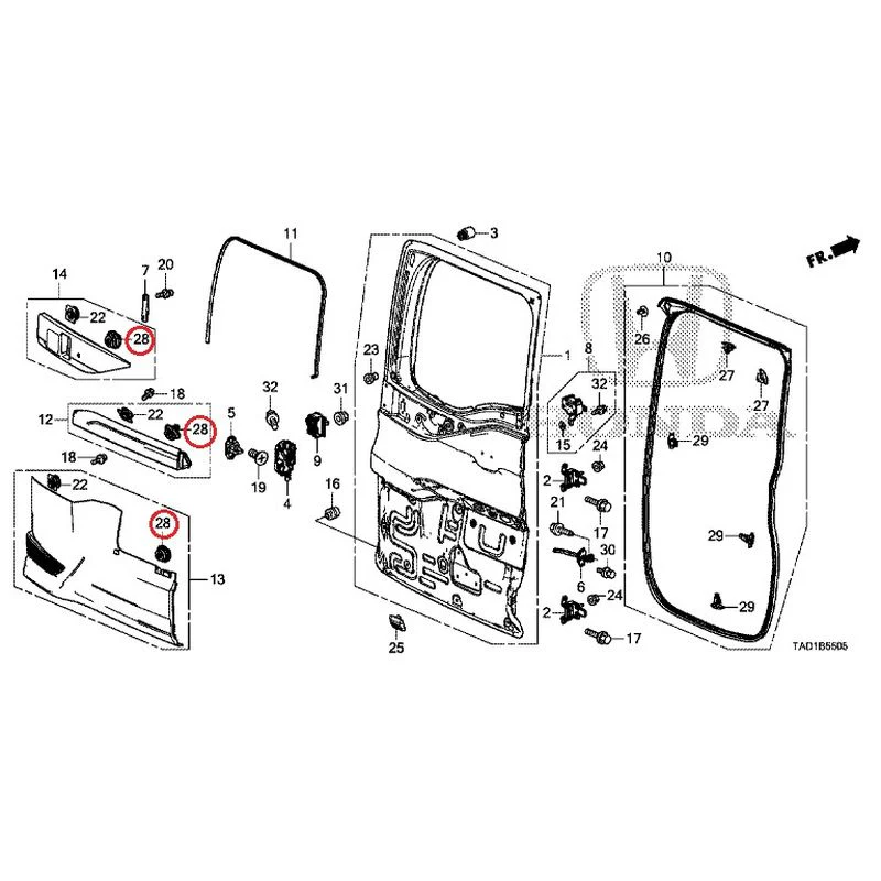 [NEW] JDM HONDA STEP WGN SPADA RP5 2020 Sub Door GENUINE OEM - Image 35