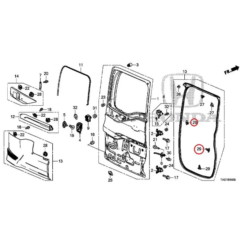 [NEW] JDM HONDA STEP WGN SPADA RP5 2020 Sub Door GENUINE OEM - Image 36