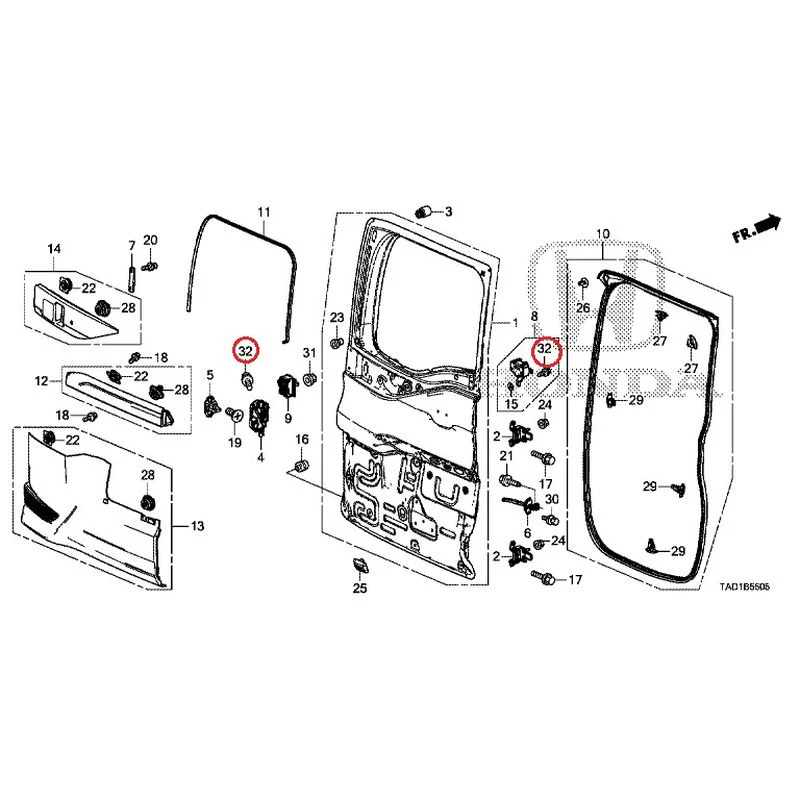 [NEW] JDM HONDA STEP WGN SPADA RP5 2020 Sub Door GENUINE OEM - Image 39