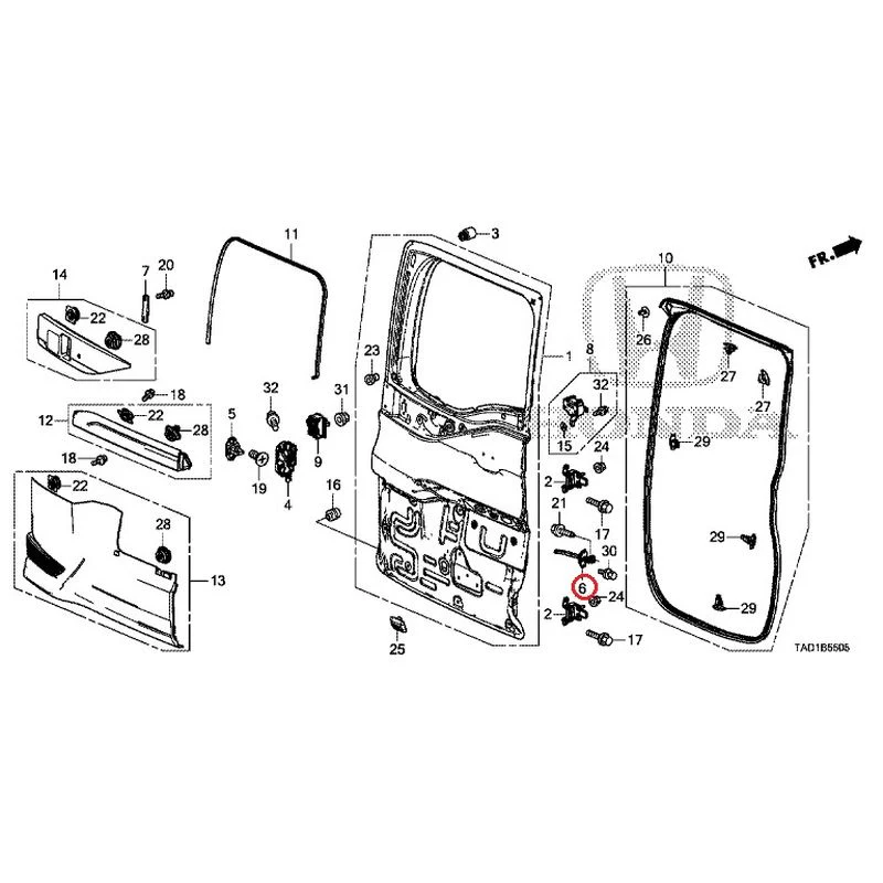 [NEW] JDM HONDA STEP WGN SPADA RP5 2020 Sub Door GENUINE OEM - Image 7
