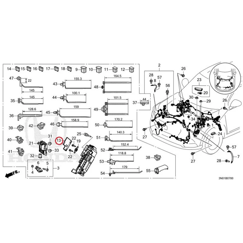 [NEW] JDM HONDA VEZEL e:HEV RV5 2021 Wiring Harness (1) GENUINE OEM - Image 15