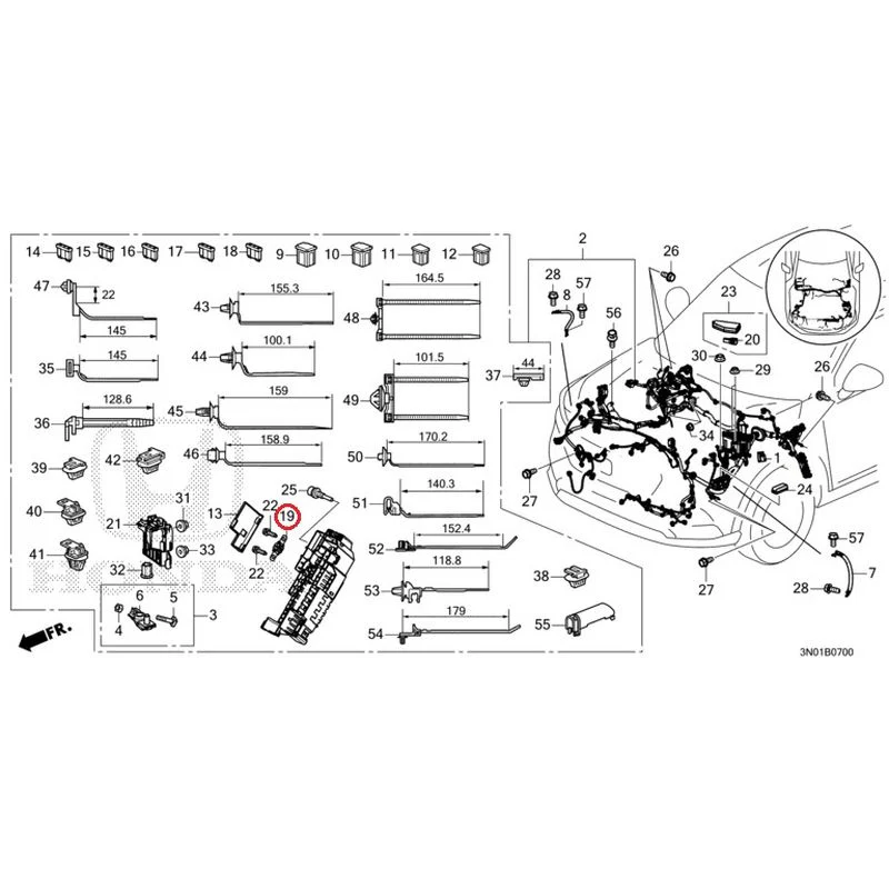 [NEW] JDM HONDA VEZEL e:HEV RV5 2021 Wiring Harness (1) GENUINE OEM - Image 21
