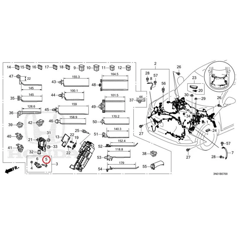 [NEW] JDM HONDA VEZEL e:HEV RV5 2021 Wiring Harness (1) GENUINE OEM - Image 7