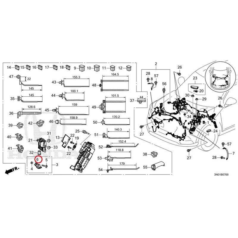 [NEW] JDM HONDA VEZEL e:HEV RV5 2021 Wiring Harness (1) GENUINE OEM - Image 8