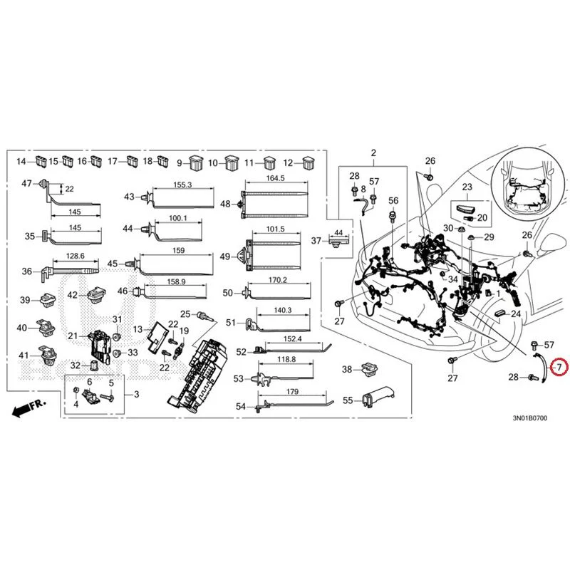 [NEW] JDM HONDA VEZEL e:HEV RV5 2021 Wiring Harness (1) GENUINE OEM - Image 9