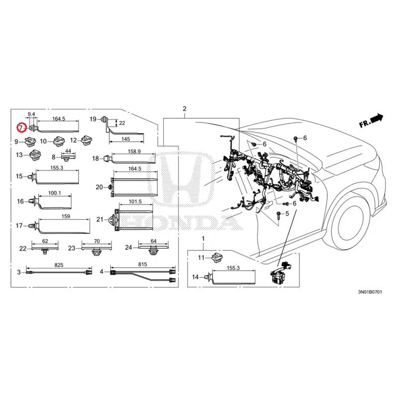[NEW] JDM HONDA VEZEL e:HEV RV5 2021 Wiring Harness (2) GENUINE OEM - Image 10
