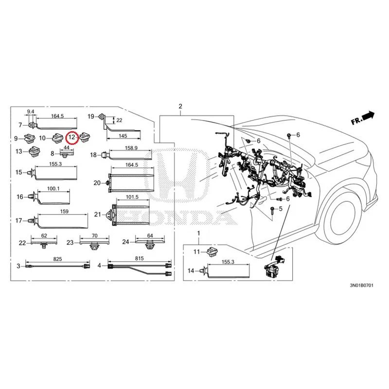 [NEW] JDM HONDA VEZEL e:HEV RV5 2021 Wiring Harness (2) GENUINE OEM - Image 15