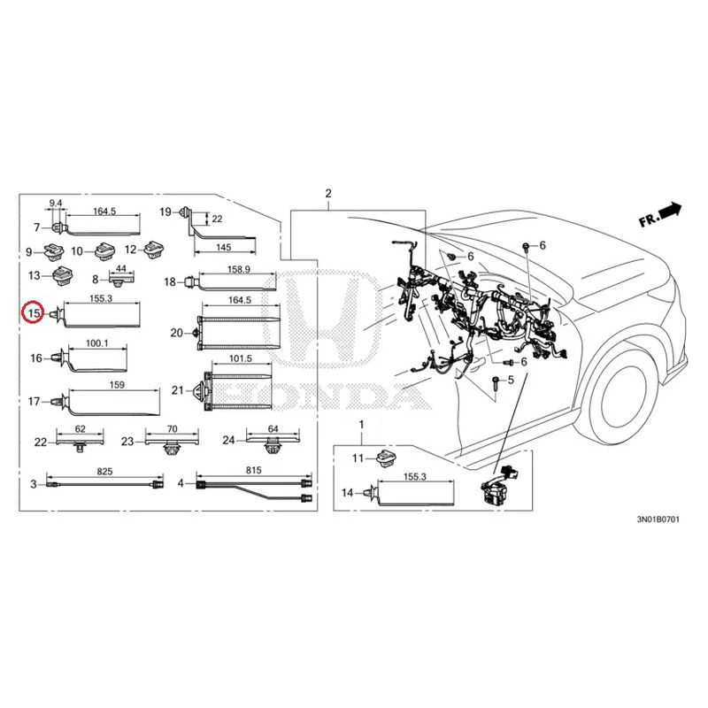 [NEW] JDM HONDA VEZEL e:HEV RV5 2021 Wiring Harness (2) GENUINE OEM - Image 18