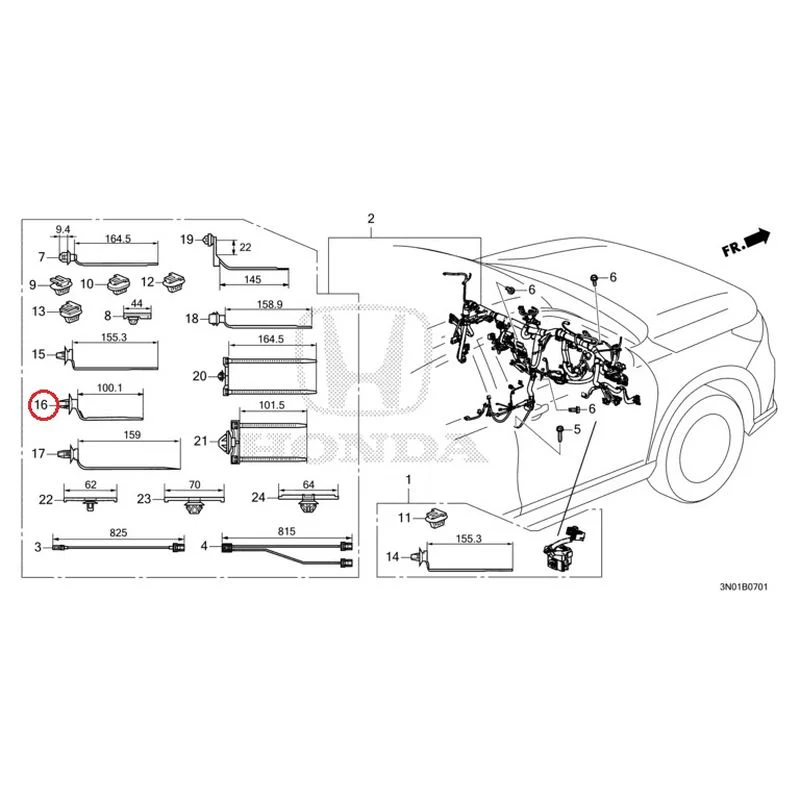 [NEW] JDM HONDA VEZEL e:HEV RV5 2021 Wiring Harness (2) GENUINE OEM - Image 19