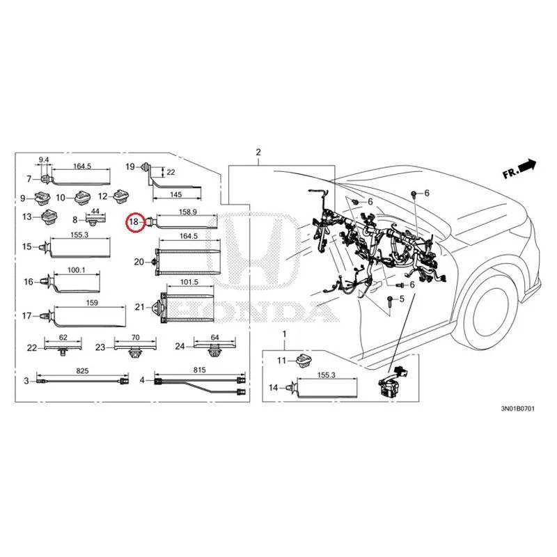 [NEW] JDM HONDA VEZEL e:HEV RV5 2021 Wiring Harness (2) GENUINE OEM - Image 21