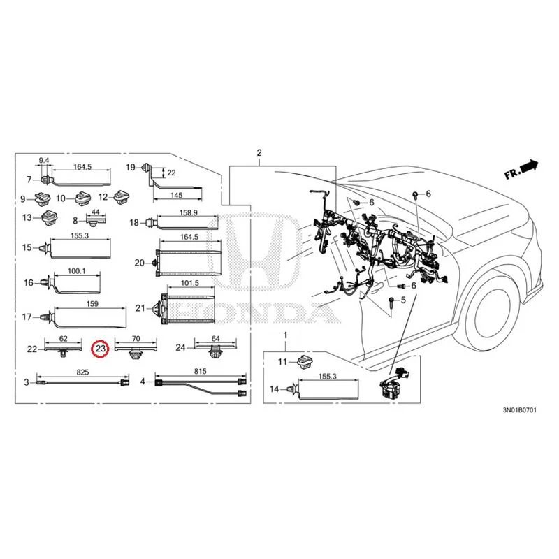 [NEW] JDM HONDA VEZEL e:HEV RV5 2021 Wiring Harness (2) GENUINE OEM - Image 26