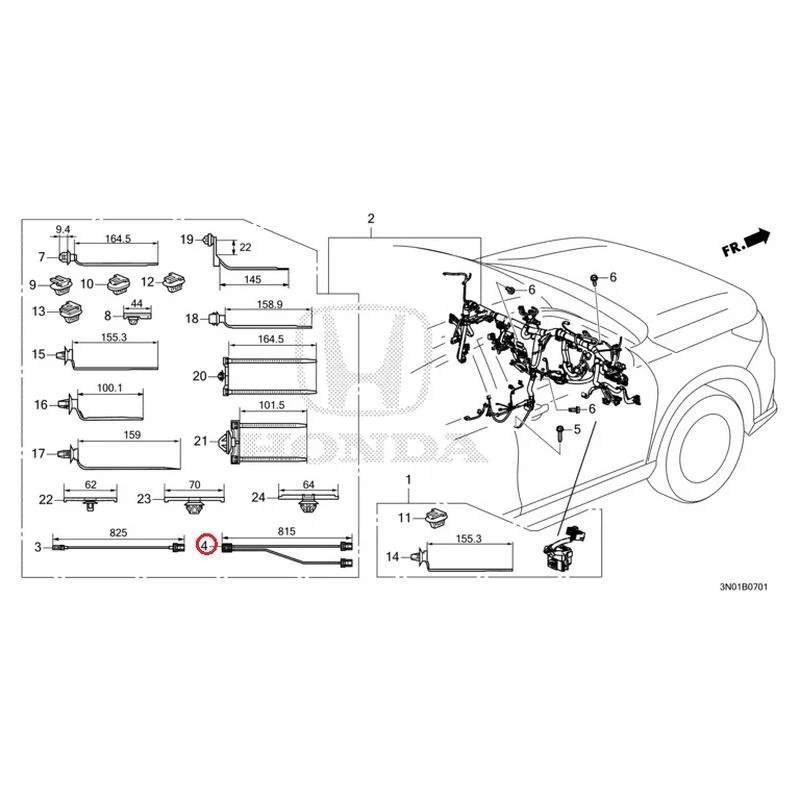 [NEW] JDM HONDA VEZEL e:HEV RV5 2021 Wiring Harness (2) GENUINE OEM - Image 7