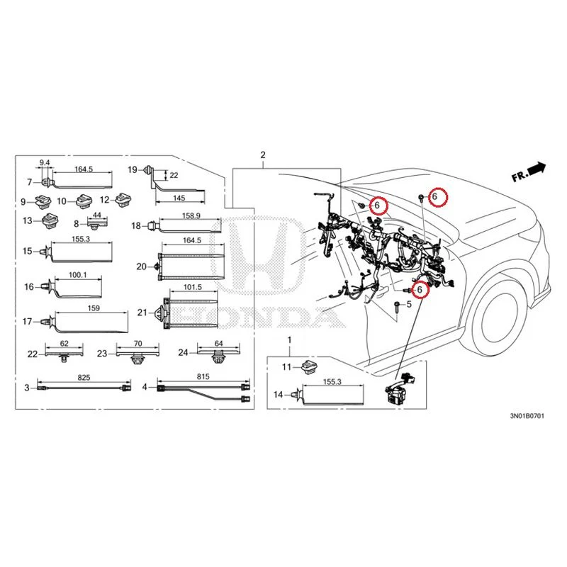 [NEW] JDM HONDA VEZEL e:HEV RV5 2021 Wiring Harness (2) GENUINE OEM - Image 9