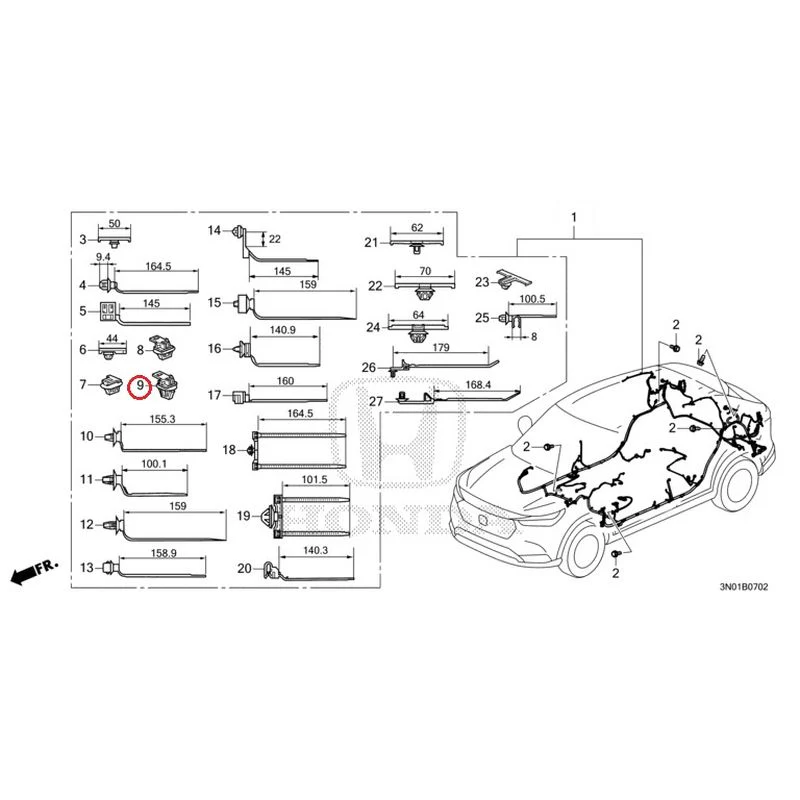 [NEW] JDM HONDA VEZEL e:HEV RV5 2021 Wiring Harness (3) GENUINE OEM - Image 10