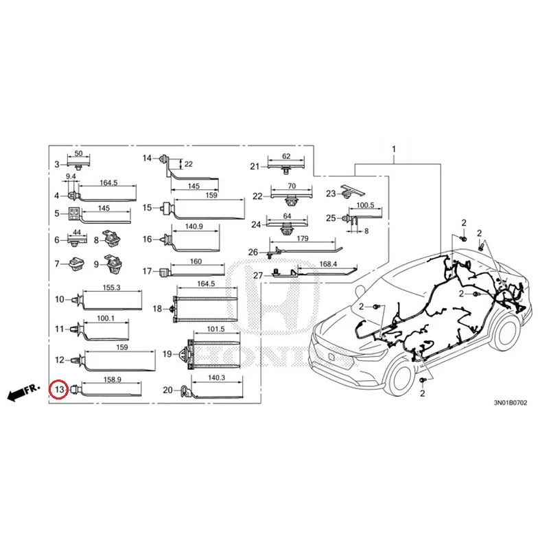 [NEW] JDM HONDA VEZEL e:HEV RV5 2021 Wiring Harness (3) GENUINE OEM - Image 14