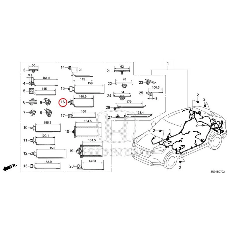 [NEW] JDM HONDA VEZEL e:HEV RV5 2021 Wiring Harness (3) GENUINE OEM - Image 17