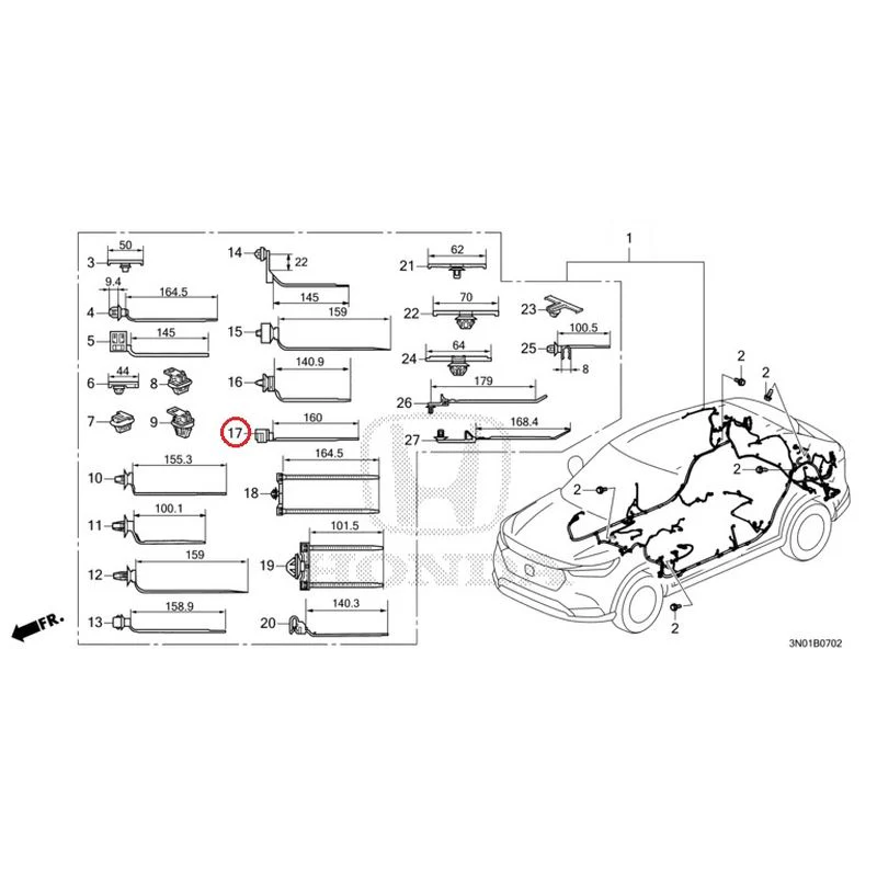 [NEW] JDM HONDA VEZEL e:HEV RV5 2021 Wiring Harness (3) GENUINE OEM - Image 18